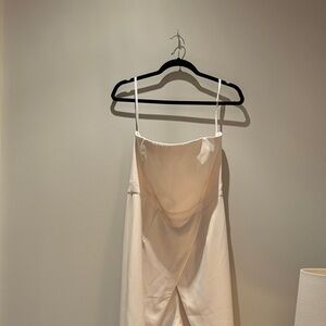 White House Black Market Cream Jumpsuit